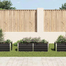 vidaXL antracitszürke horganyzott acél kerti magaságyás 160x40x45 cm