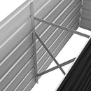 vidaXL antracitszürke horganyzott acél kerti magaságyás 160x40x45 cm