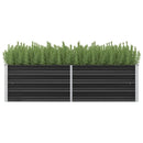 vidaXL antracitszürke horganyzott acél kerti magaságyás 160x40x45 cm