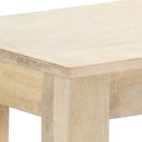 vidaXL tömör mangófa konzolasztal 110 x 35 x 77 cm