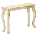 vidaXL tömör mangófa konzolasztal 110 x 35 x 77 cm