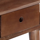 vidaXL tömör akácfa konzolasztal 110 x 35 x 76 cm