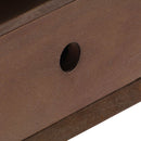 vidaXL tömör akácfa TV-szekrény 110 x 35 x 50 cm