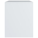 vidaXL 2 db fehér szerelt fa éjjeliszekrény 40 x 30 x 40 cm