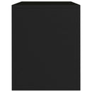 vidaXL 2 db fekete szerelt fa éjjeliszekrény 40 x 30 x 40 cm