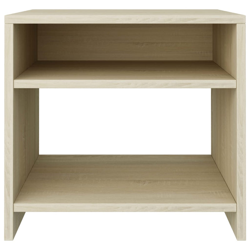 vidaXL 2 db sonoma tölgy színű szerelt fa éjjeliszekrény 40x30x40 cm