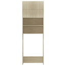 vidaXL sonoma tölgy színű szerelt fa mosógépszekrény 64x25,5x190 cm