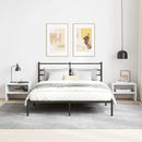 vidaXL fehér szerelt fa éjjeliszekrény 40 x 30 x 30 cm