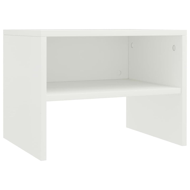 vidaXL 2 db fehér szerelt fa éjjeliszekrény 40 x 30 x 30 cm