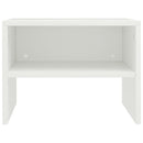 vidaXL 2 db fehér szerelt fa éjjeliszekrény 40 x 30 x 30 cm