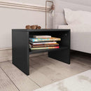 vidaXL 2 db fekete szerelt fa éjjeliszekrény 40 x 30 x 30 cm