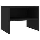 vidaXL 2 db fekete szerelt fa éjjeliszekrény 40 x 30 x 30 cm