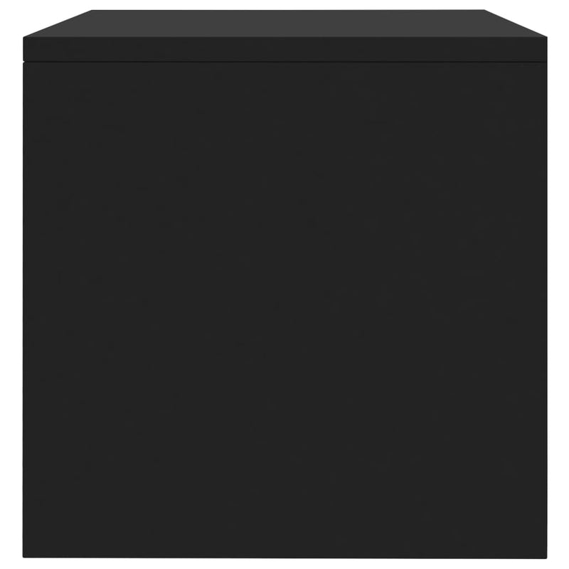 vidaXL 2 db fekete szerelt fa éjjeliszekrény 40 x 30 x 30 cm