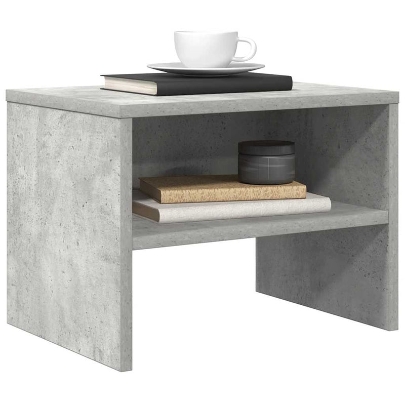 vidaXL betonszürke szerelt fa éjjeliszekrény 40 x 30 x 30 cm