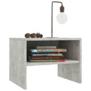 vidaXL 2 db betonszürke szerelt fa éjjeliszekrény 40 x 30 x 30 cm