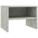 vidaXL 2 db betonszürke szerelt fa éjjeliszekrény 40 x 30 x 30 cm