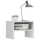 vidaXL 2 db magasfényű fehér szerelt fa éjjeliszekrény 40 x 30 x 30 cm