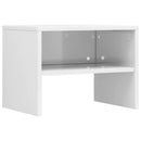 vidaXL 2 db magasfényű fehér szerelt fa éjjeliszekrény 40 x 30 x 30 cm