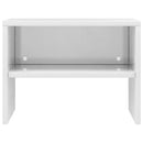 vidaXL 2 db magasfényű fehér szerelt fa éjjeliszekrény 40 x 30 x 30 cm