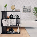 vidaXL fekete szerelt fa könyvszekrény/térelválasztó 80 x 24 x 96 cm