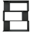 vidaXL fekete szerelt fa könyvszekrény/térelválasztó 80 x 24 x 96 cm