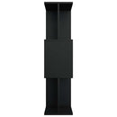 vidaXL fekete szerelt fa könyvszekrény/térelválasztó 80 x 24 x 96 cm
