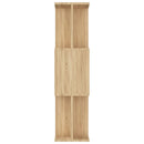 vidaXL sonoma tölgy szerelt fa könyvszekrény/térelválasztó 80x24x96 cm