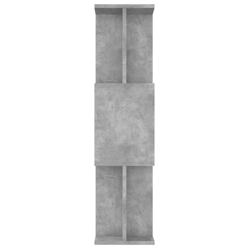 vidaXL betonszürke szerelt fa könyvszekrény/térelválasztó 80x24x96 cm