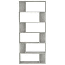 vidaXL betonszürke szerelt fa könyvszekrény/térelválasztó 80x24x192 cm