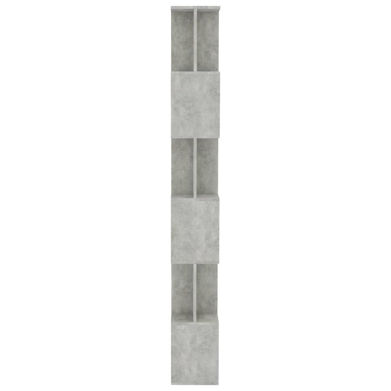 vidaXL betonszürke szerelt fa könyvszekrény/térelválasztó 80x24x192 cm