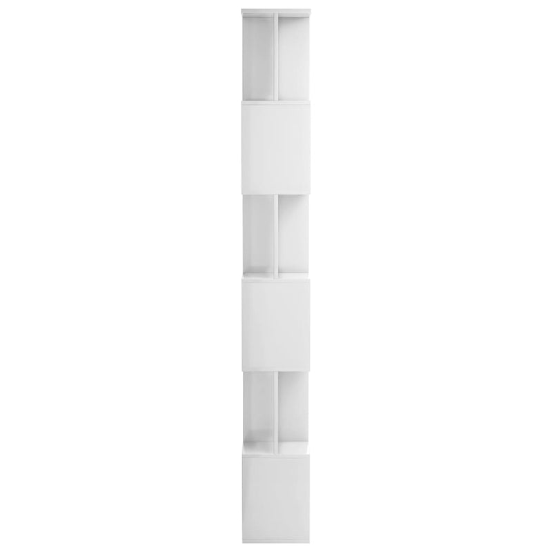 vidaXL magasfényű fehér könyvszekrény/térelválasztó 80 x 24 x 192 cm