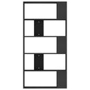 vidaXL fekete szerelt fa könyvszekrény/térelválasztó 80x24x159 cm