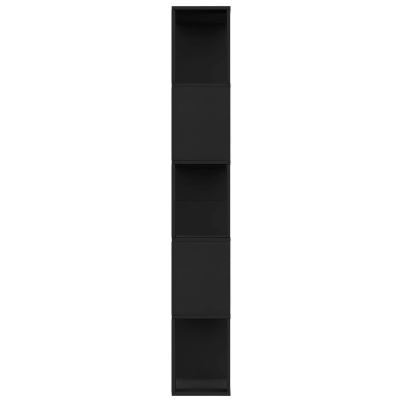 vidaXL fekete szerelt fa könyvszekrény/térelválasztó 80x24x159 cm