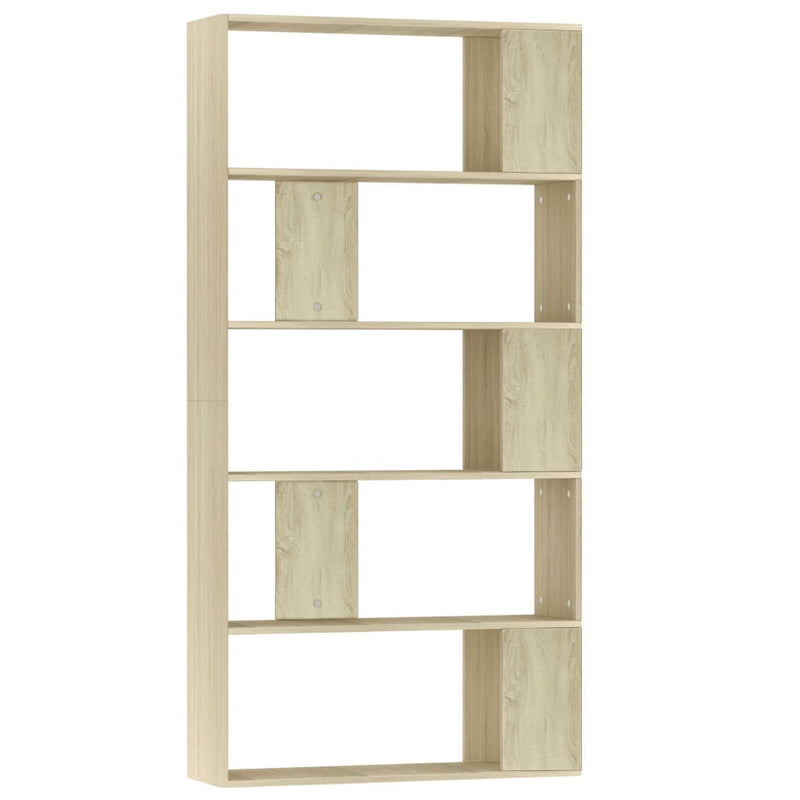 vidaXL sonoma tölgy szerelt fa könyvszekrény/térelválasztó 80x24x159cm