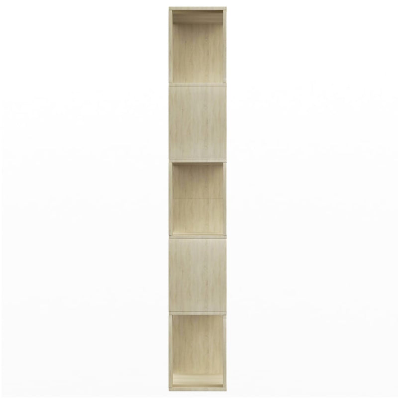 vidaXL sonoma tölgy szerelt fa könyvszekrény/térelválasztó 80x24x159cm