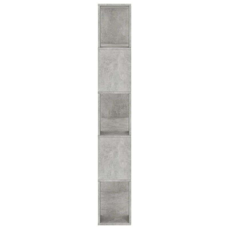 vidaXL betonszürke szerelt fa könyvszekrény/térelválasztó 80x24x159 cm