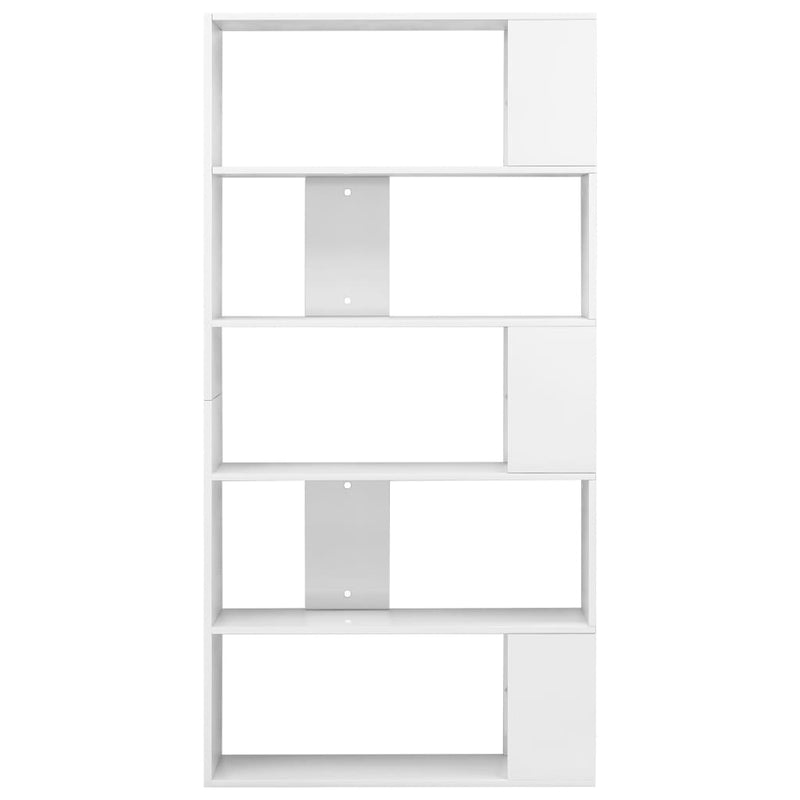 vidaXL magasfényű fehér könyvszekrény/térelválasztó 80 x 24 x 159 cm