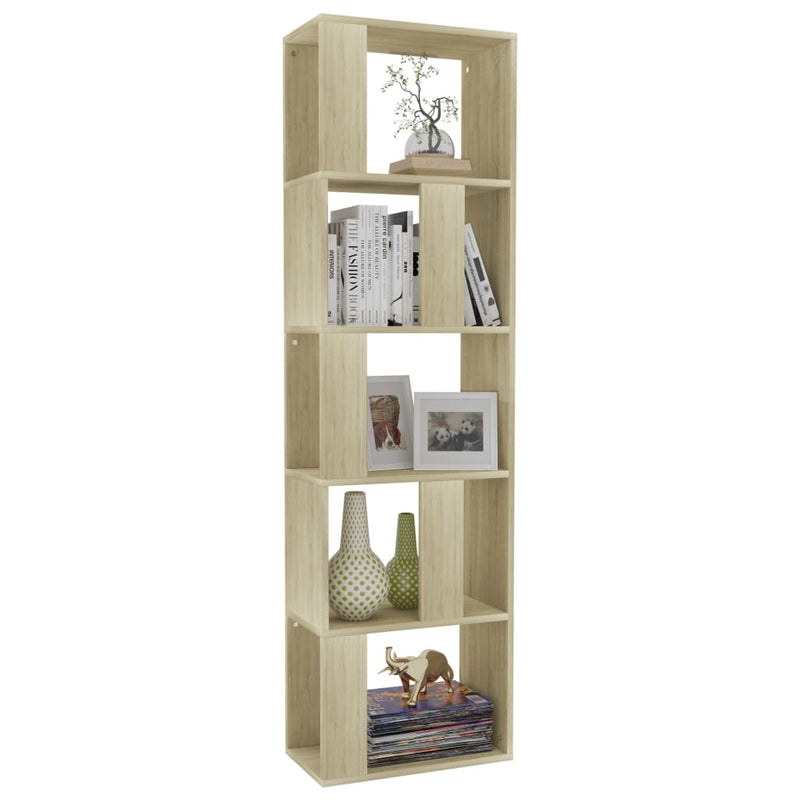 vidaXL sonoma tölgy szerelt fa könyvszekrény/térelválasztó 45x24x159cm