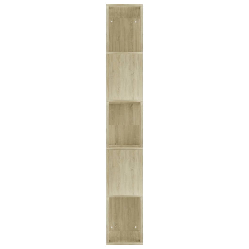 vidaXL sonoma tölgy szerelt fa könyvszekrény/térelválasztó 45x24x159cm