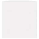 vidaXL fehér szerelt fa lemeztároló doboz 71 x 34 x 36 cm