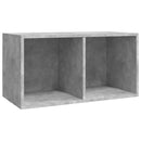 800121 vidaXL Vinyl Storage Box Concrete Grey 71x34x36 cm Chipboard