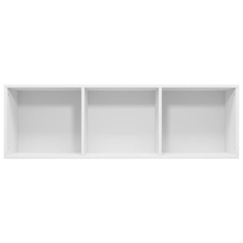 vidaXL fehér szerelt fa könyv-/TV-szekrény 36 x 30 x 114 cm