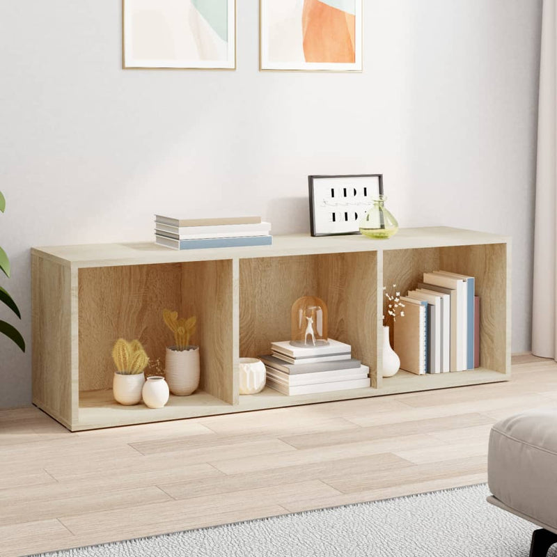vidaXL sonoma tölgy színű forgácslap könyv-/TV-szekrény 36x30x114 cm