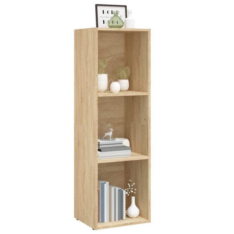 vidaXL sonoma tölgy színű forgácslap könyv-/TV-szekrény 36x30x114 cm