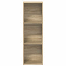 vidaXL sonoma tölgy színű forgácslap könyv-/TV-szekrény 36x30x114 cm