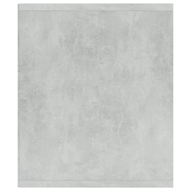 vidaXL betonszürke szerelt fa könyv-/TV-szekrény 36 x 30 x 114 cm