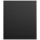 vidaXL fekete szerelt fa könyv-/TV-szekrény 36 x 30 x 143 cm