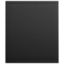 vidaXL fekete szerelt fa könyv-/TV-szekrény 36 x 30 x 143 cm