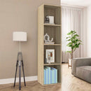 vidaXL sonoma tölgy színű szerelt fa könyv-/TV-szekrény 36x30x143 cm