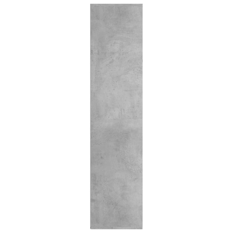 vidaXL betonszürke szerelt fa könyv-/tálalószekrény 66 x 30 x 130 cm